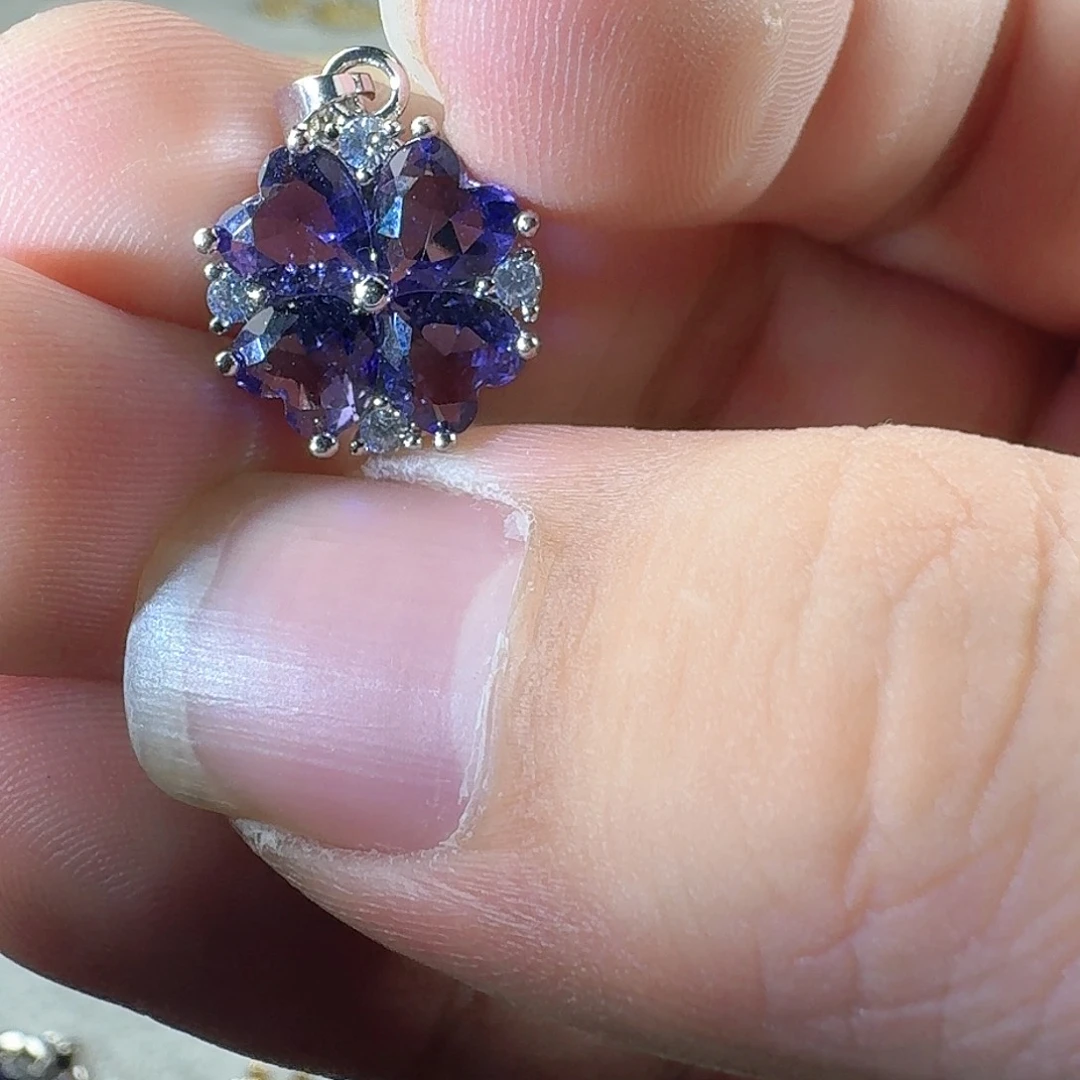 芙蓉石戒指银S925镶嵌