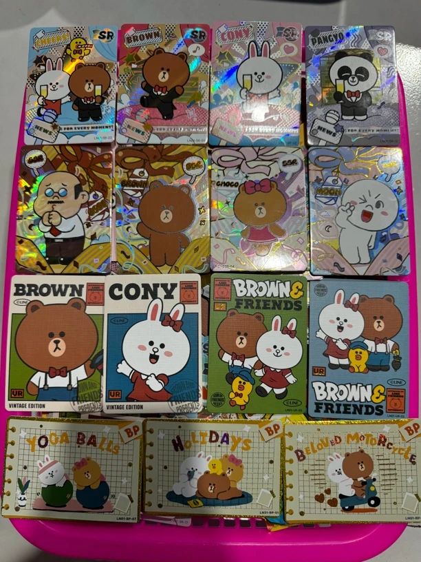 琦漫文化LINE FRIENDS布朗熊系列收藏卡 一单50张左右！