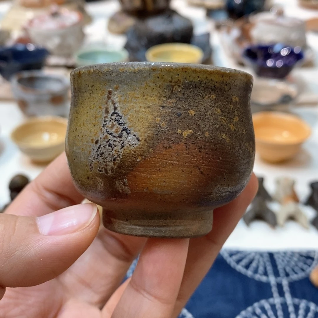 柴烧侘寂粗陶茶具