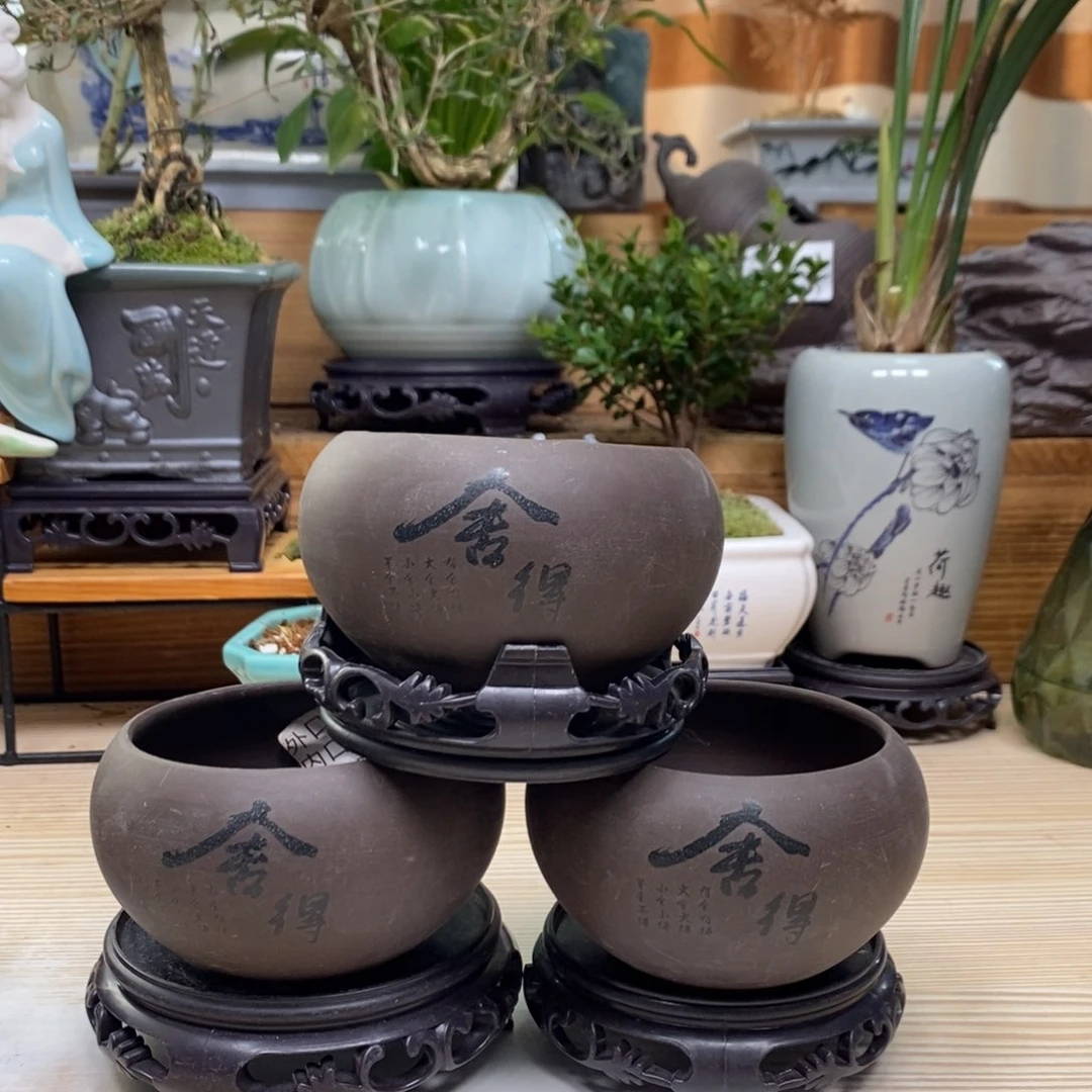 紫砂陶瓷艺术花盆花盆