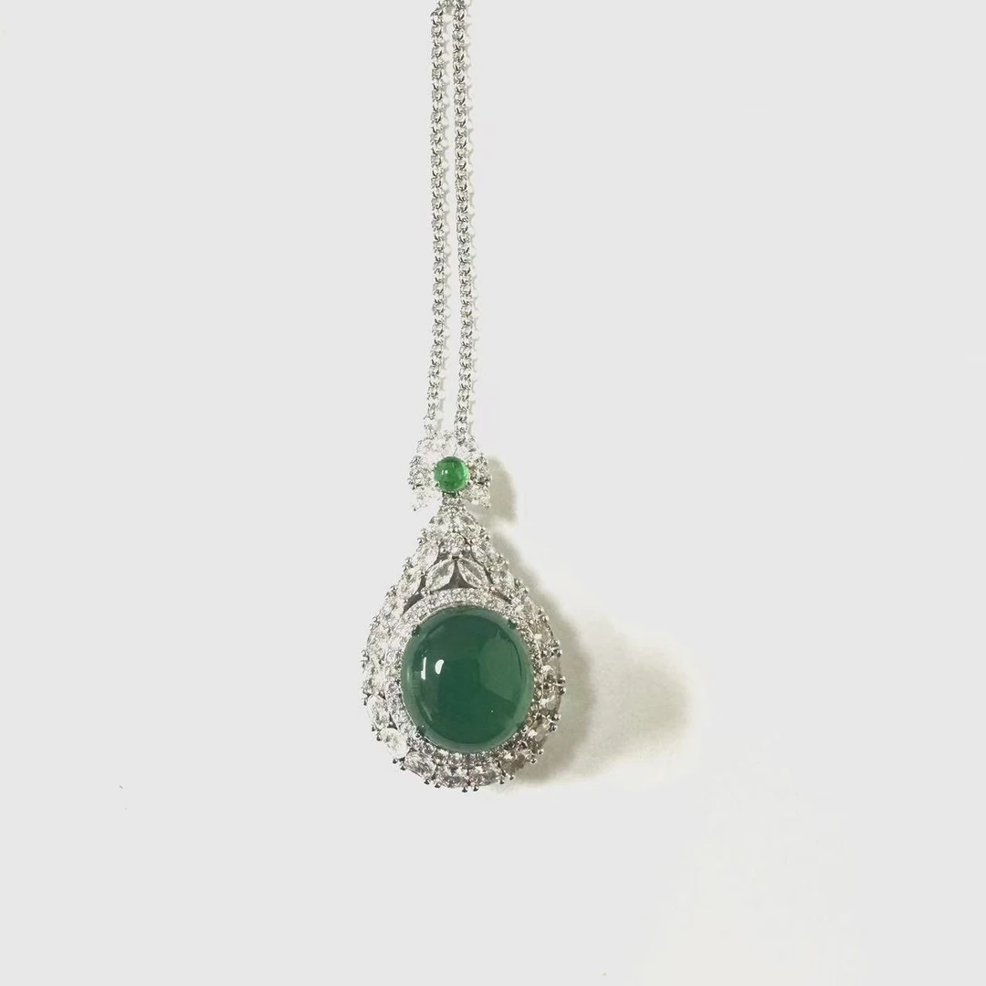 Q340 精美珠宝吊坠 12*13mm