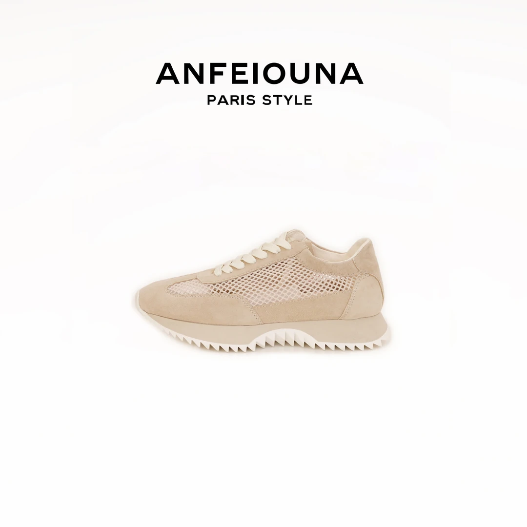 2025新款网面透气厚底女运动休闲鞋跑步鞋3535