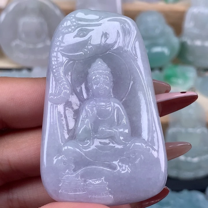 颈饰未镶嵌翡翠普贤