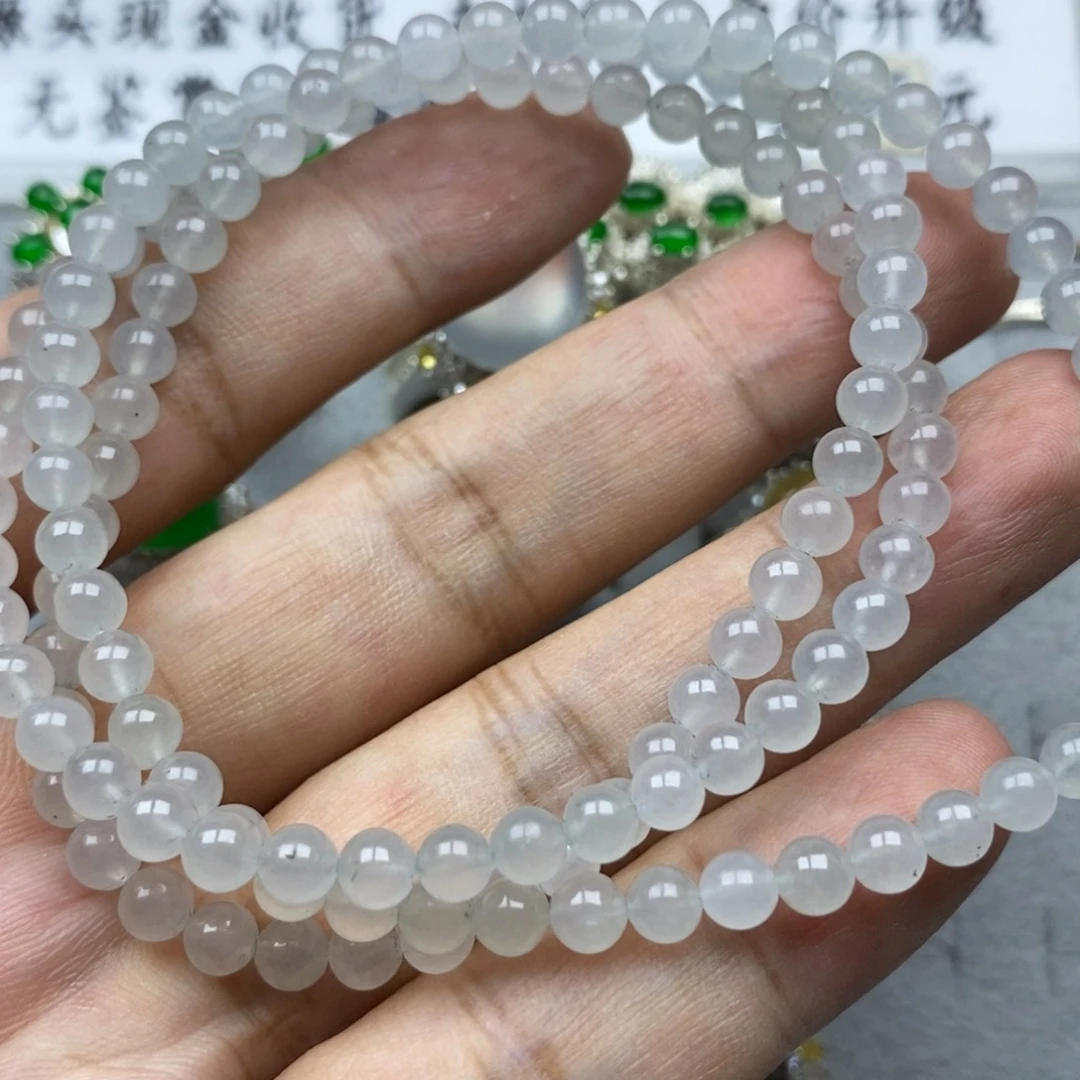 定制翡翠未镶嵌正冰4.9mm