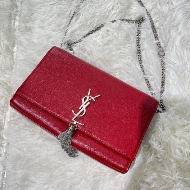 未使用 YSL/圣罗兰 爱夏奢品/圣罗兰经典流苏kate/70056