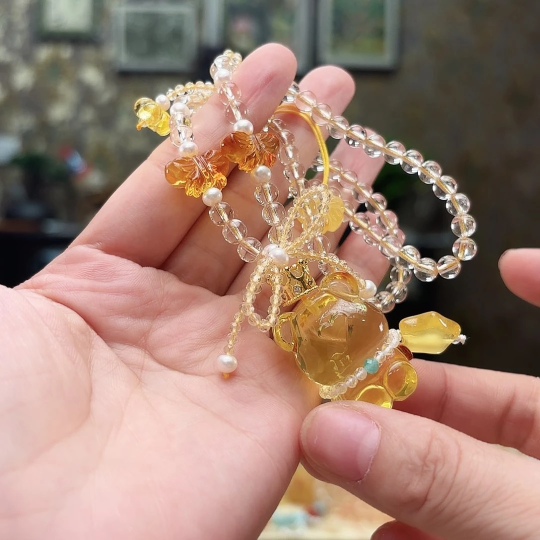 未镶嵌琥珀手链琥珀