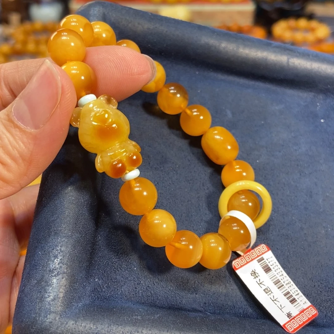 琥珀手链未镶嵌蜜蜡