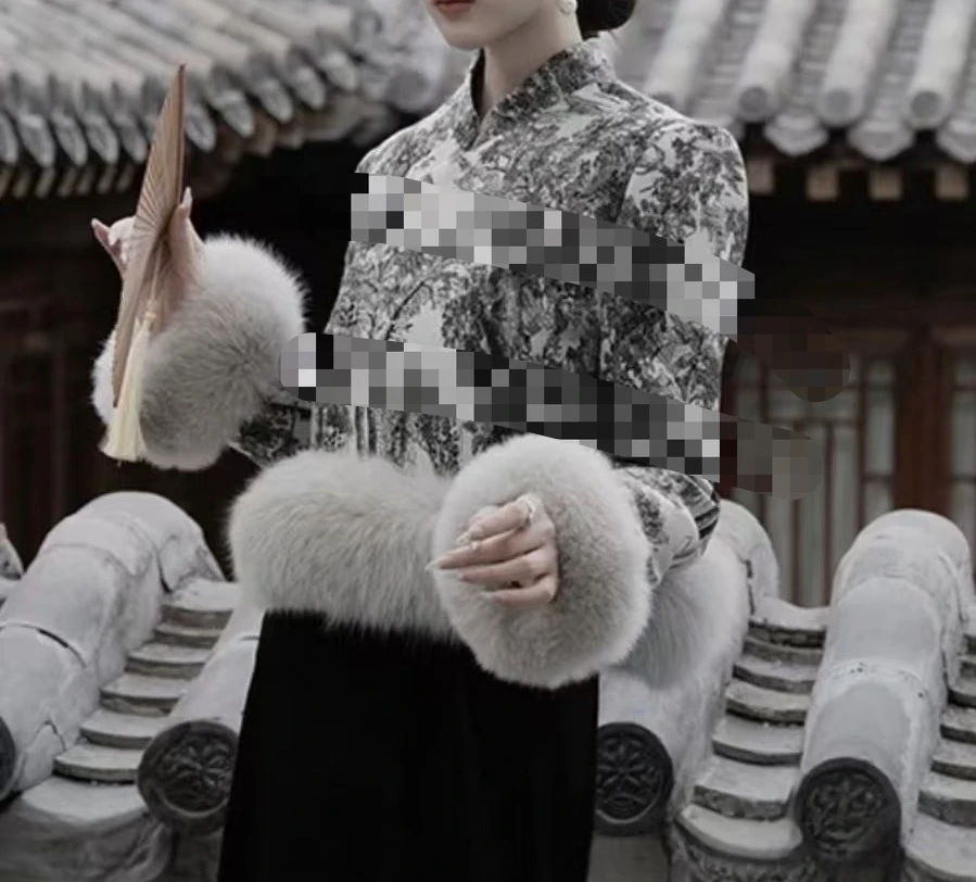 【墨雨辞】套装高端定制大衣