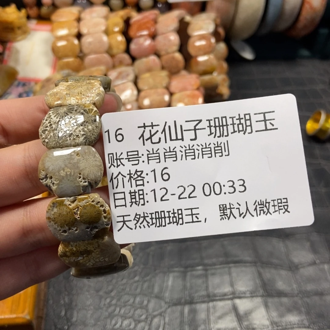肖***削硅化珊瑚（珊瑚玉）未镶嵌珠宝半成品16