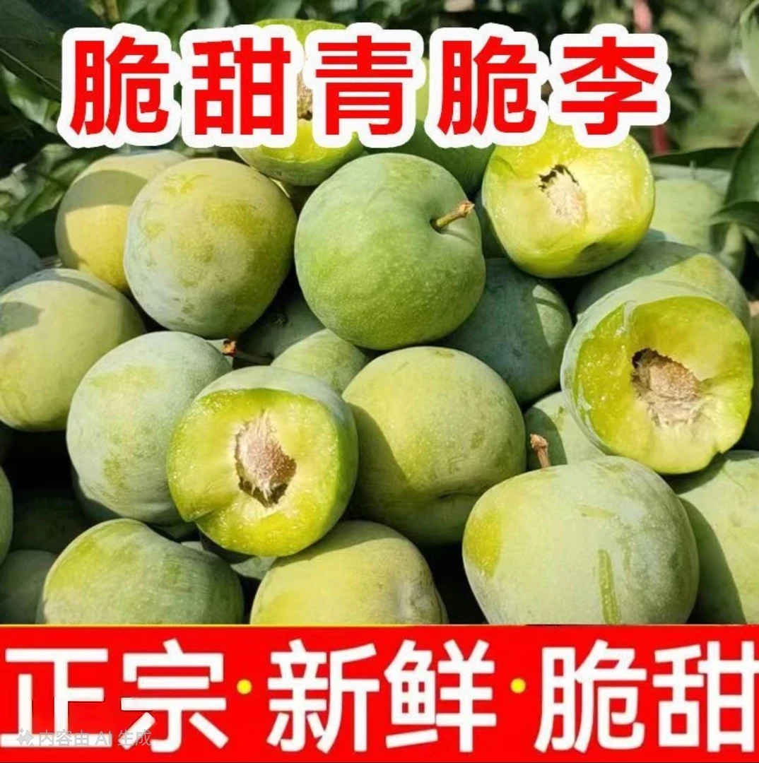 【现摘先发】正宗脱骨青脆李皮脆多汁不打蜡不催熟应季新鲜水果