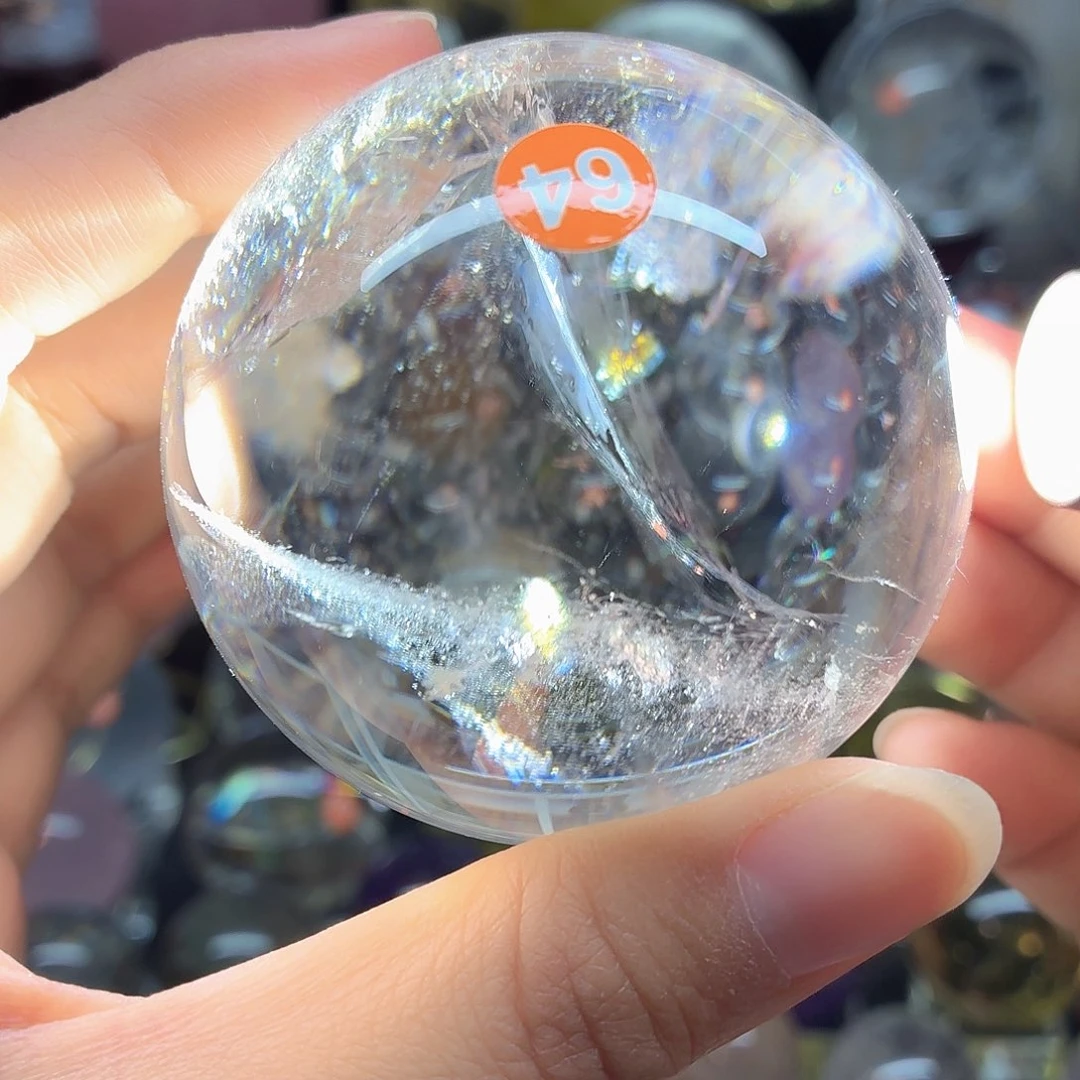 未镶嵌水晶珠宝半成品白水晶6.2A64