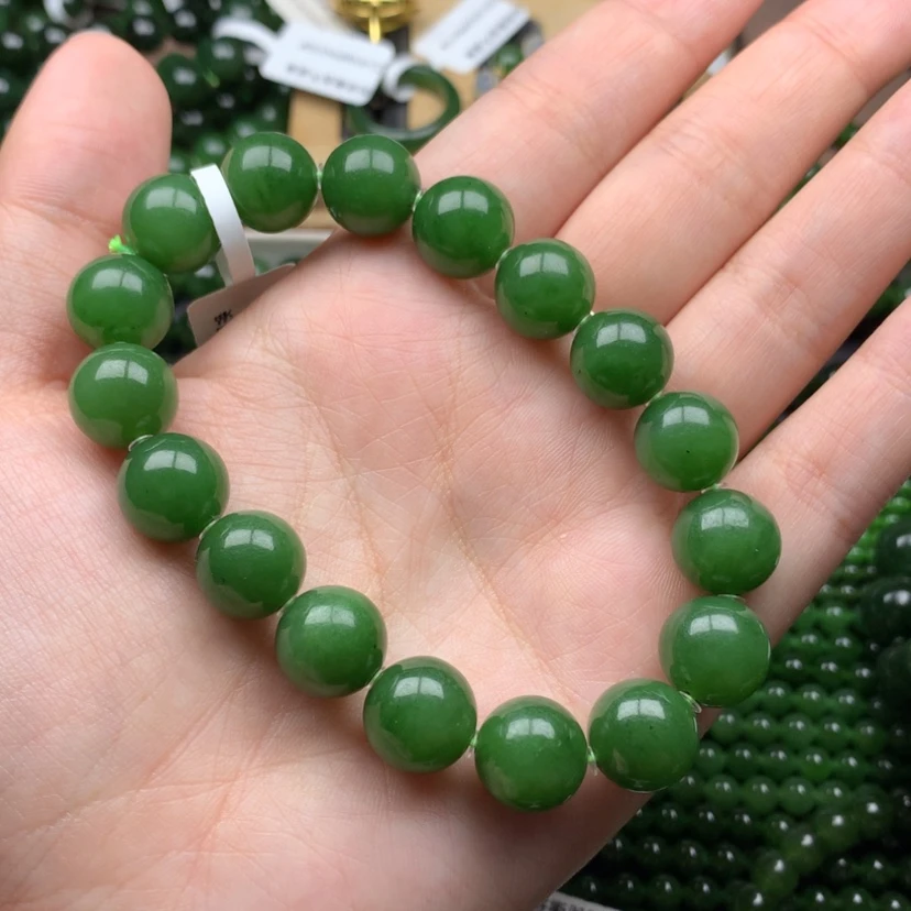 【闪购商品】未镶嵌手串和田玉（碧玉）小***倩