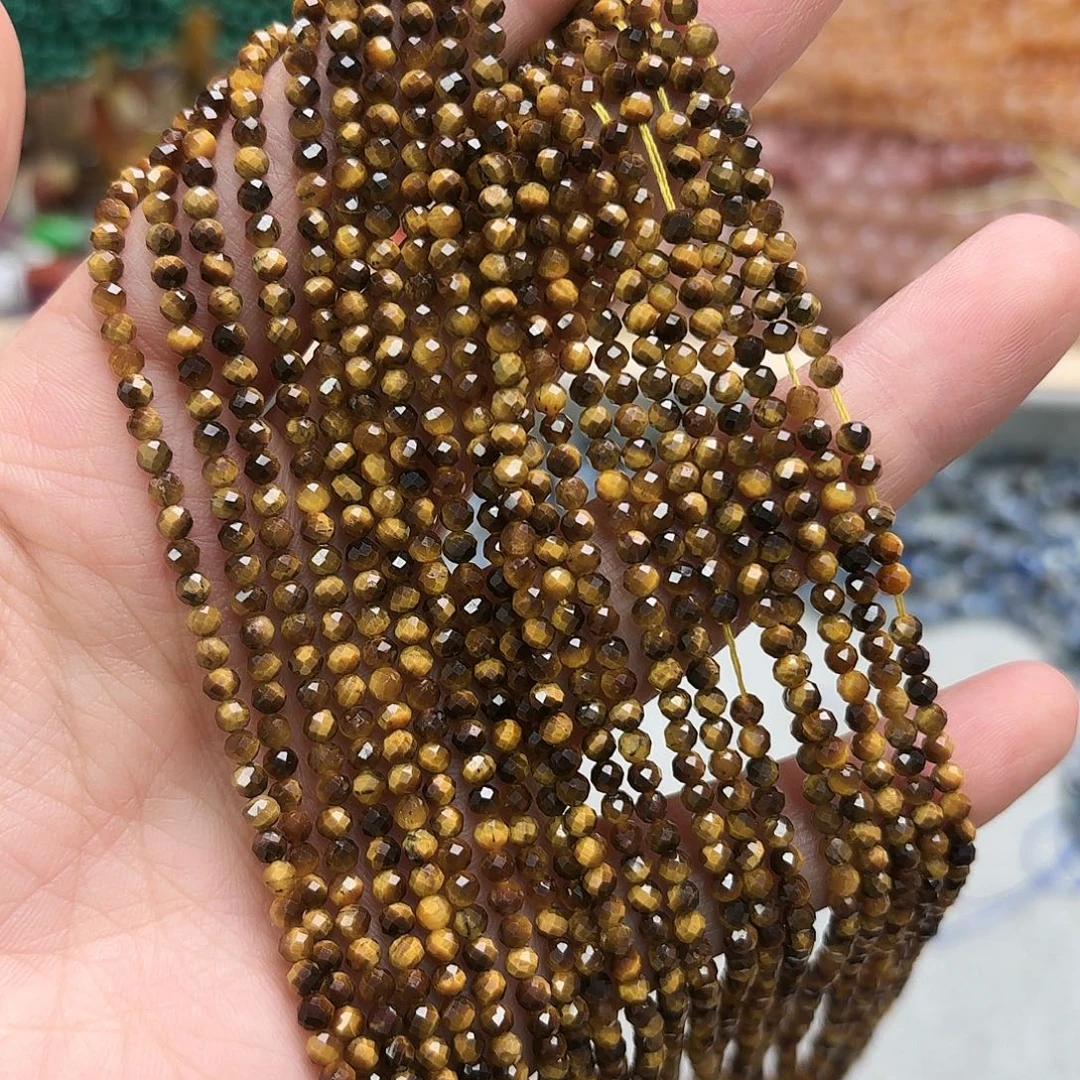 玛瑙/玉髓未镶嵌珠宝半成品卡3虎眼石切一条