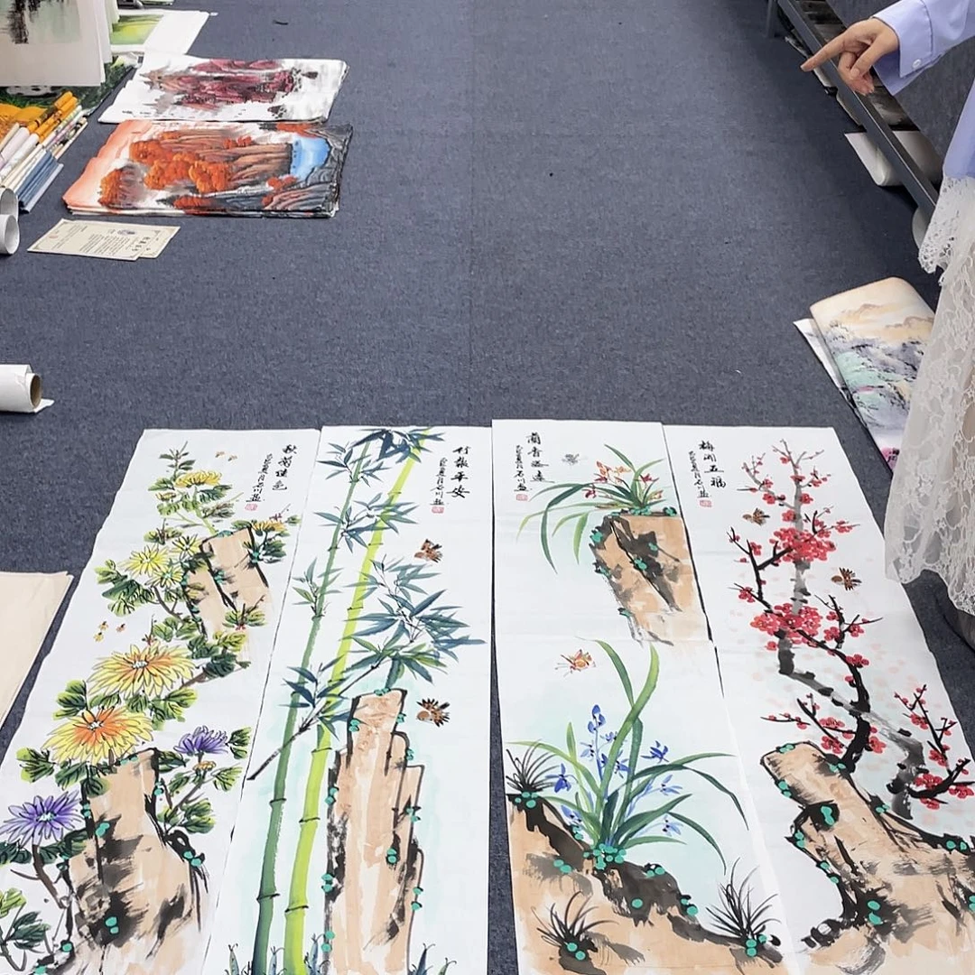 国画作品小姐姐放漏…