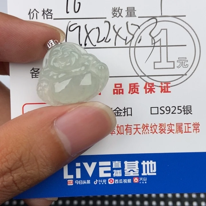 翡翠未镶嵌颈饰吊坠
