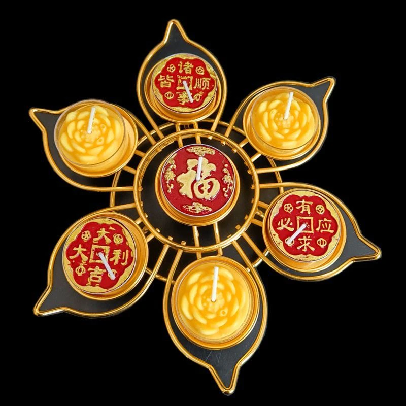 蜡烛蜡台多种款式可自行选择可选多款颜色有红色黄色也可摆放