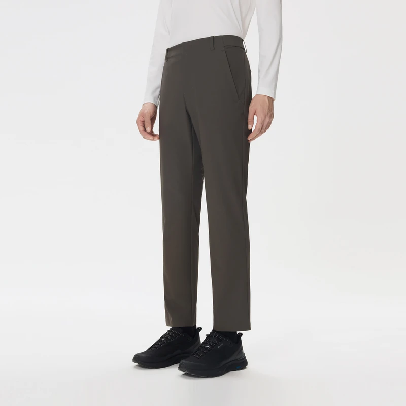 KOLON SPORT可隆男士商务软壳裤防泼水户外运动裤商务多口袋长裤