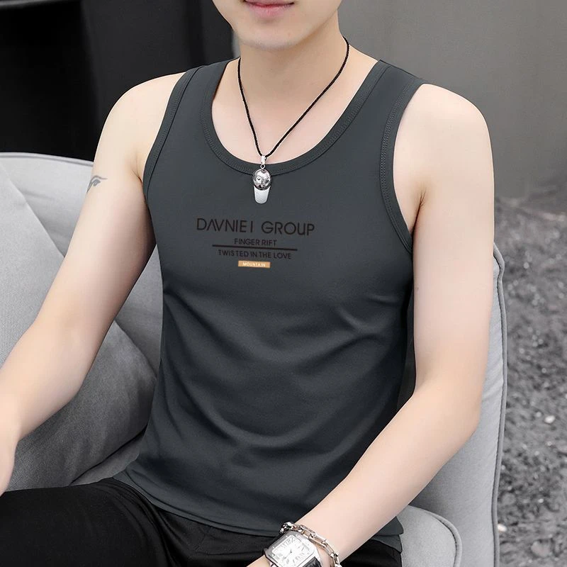 背心男士无袖健身修身汗衫薄款坎肩运动T恤休闲速干打底夏季新款