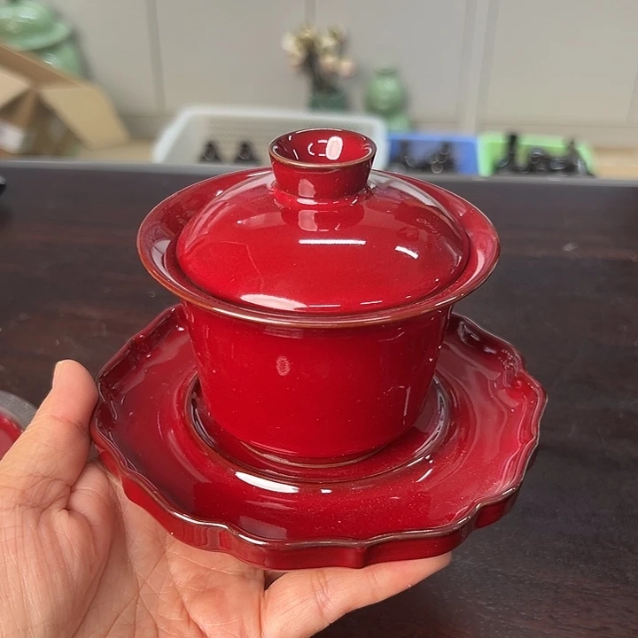 龙泉云间青瓷小米茶器