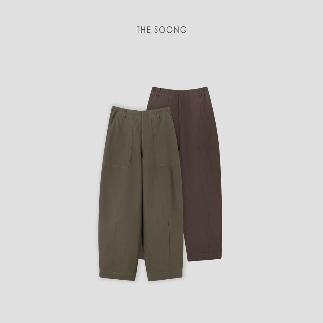 THESOONG|日系复古做旧洗水挺阔休闲裤HWKZ7317
