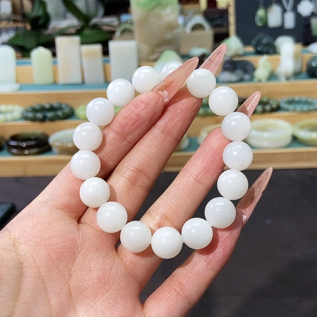 和田玉未镶嵌手链