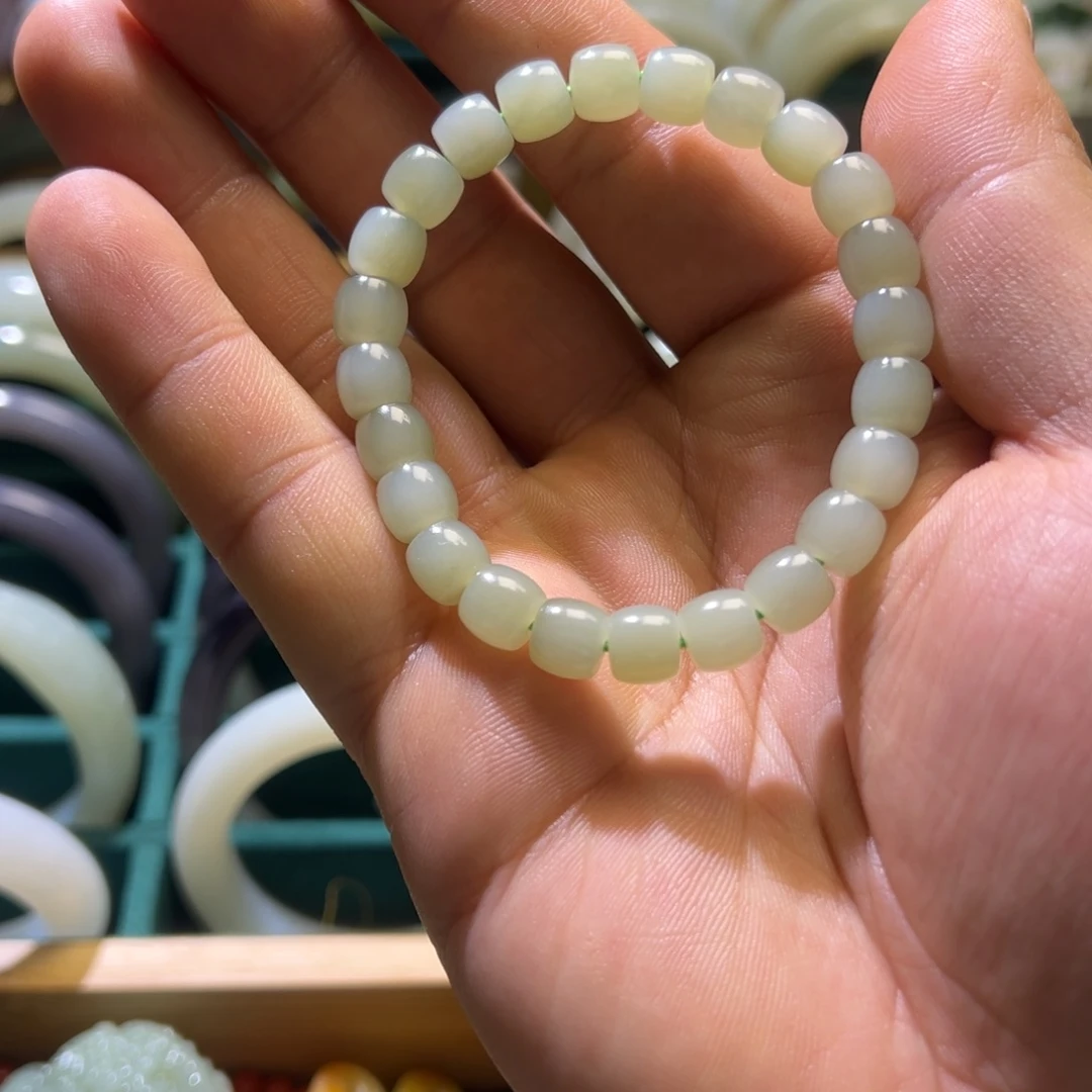 和田玉未镶嵌手链