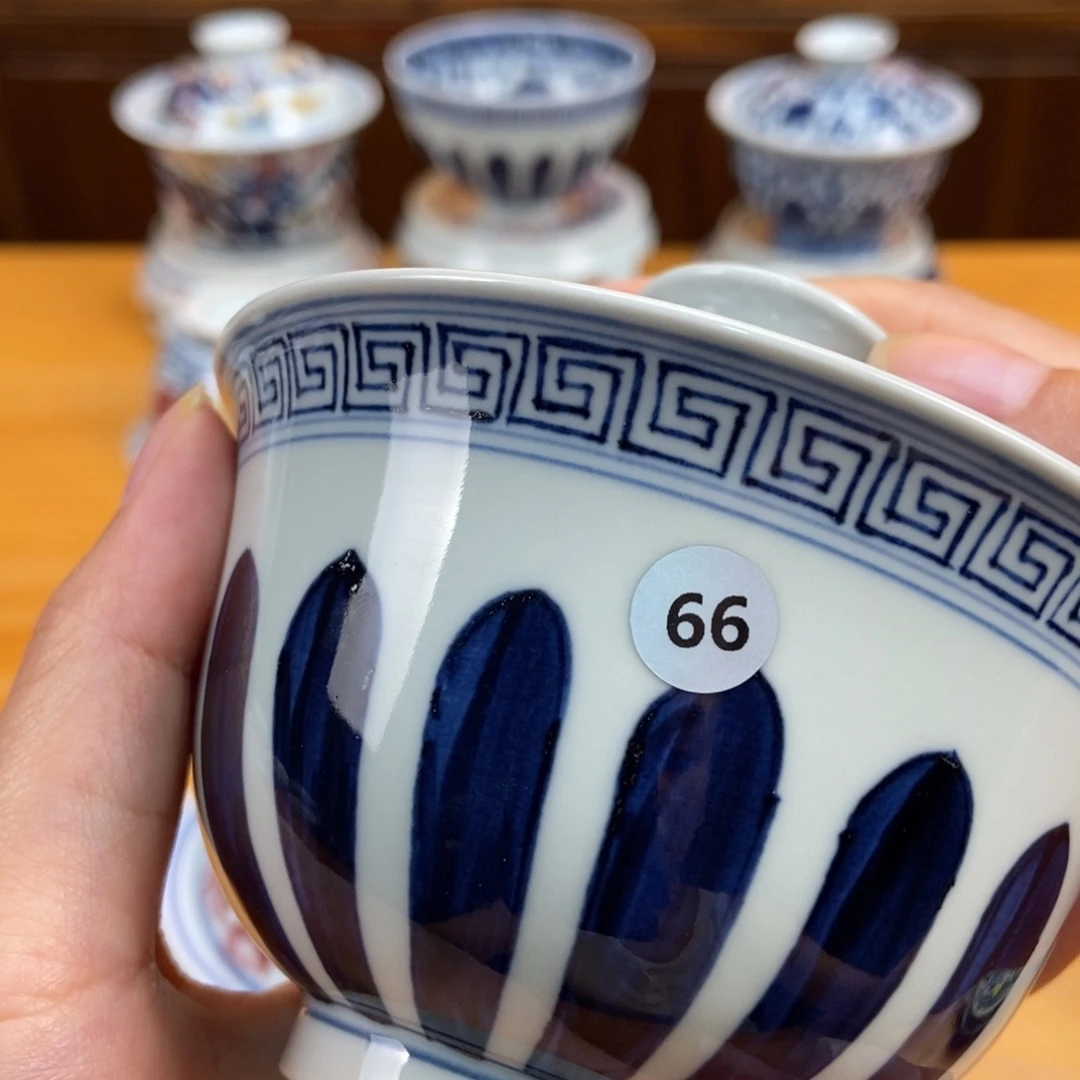 手绘现代茶具非古董