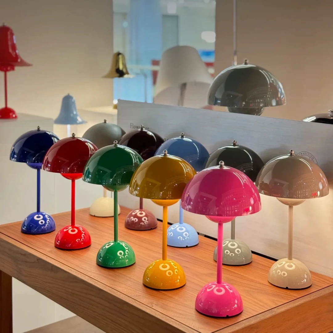 BAIWANJI/百婉集北欧丹麦花苞台灯长明灯一对高级氛围感装饰台灯