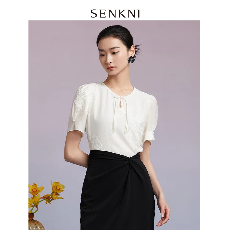 圣可尼绣花国风小衫S321103ND