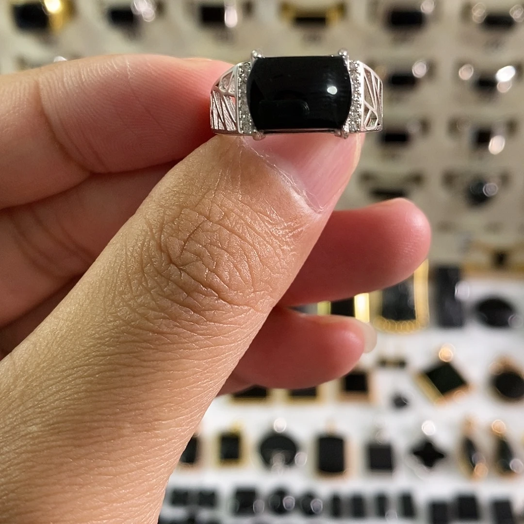 翡翠未镶嵌手链墨翠