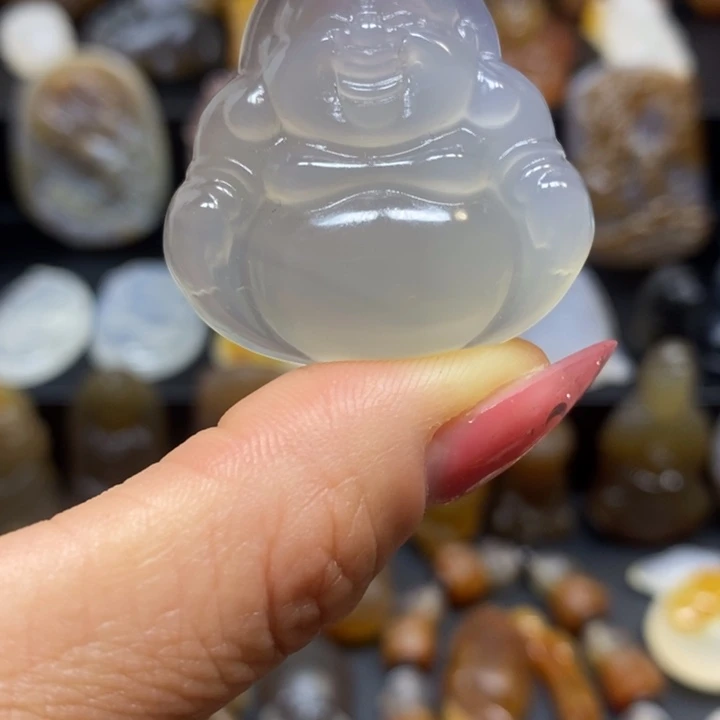 玛瑙/玉髓未镶嵌吊坠(不含链)佛
