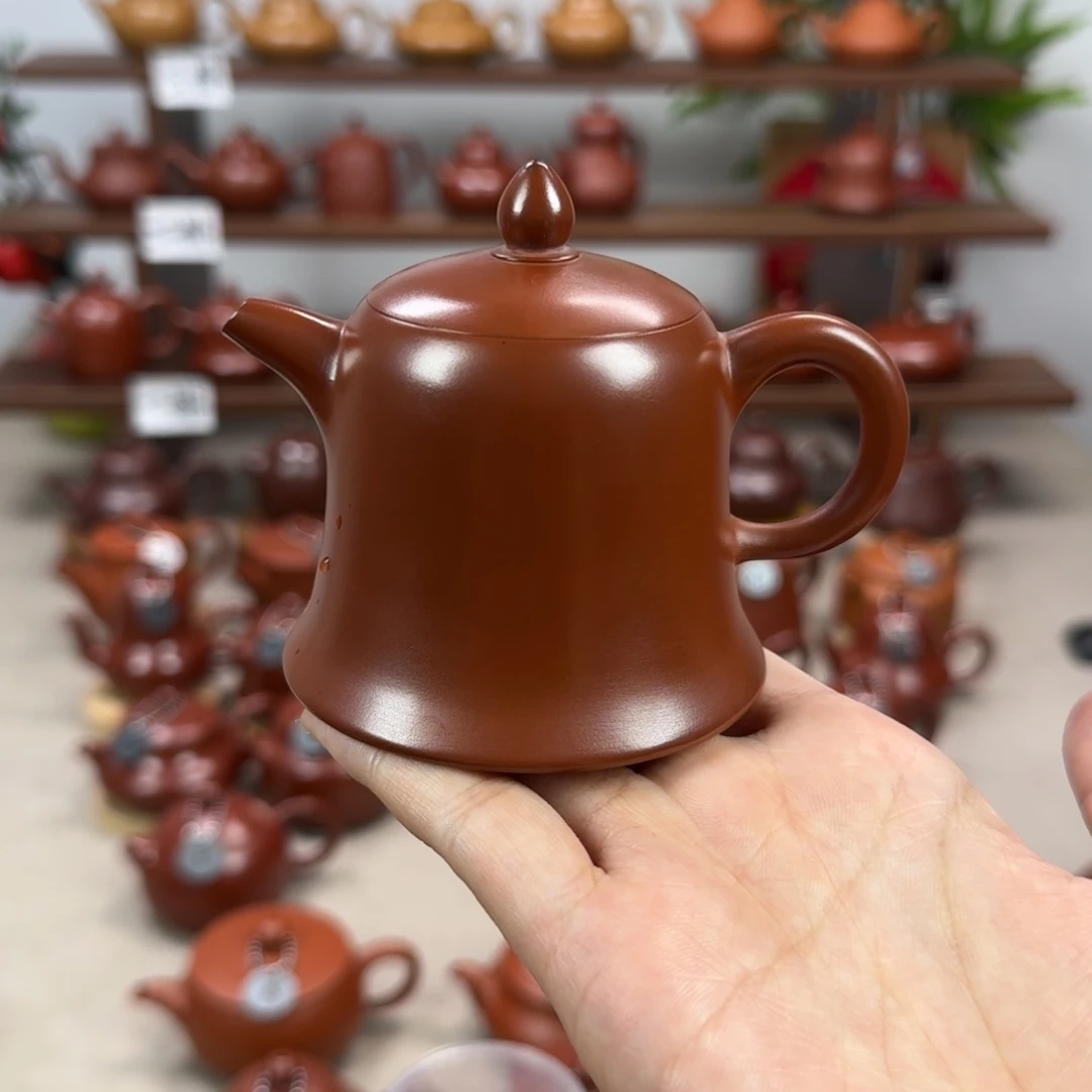 A***！茶壶紫砂潮州手拉壶薄胎金钟壶120cccc