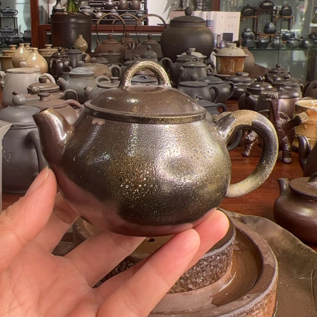 贵台龙窑柴烧茶壶A33