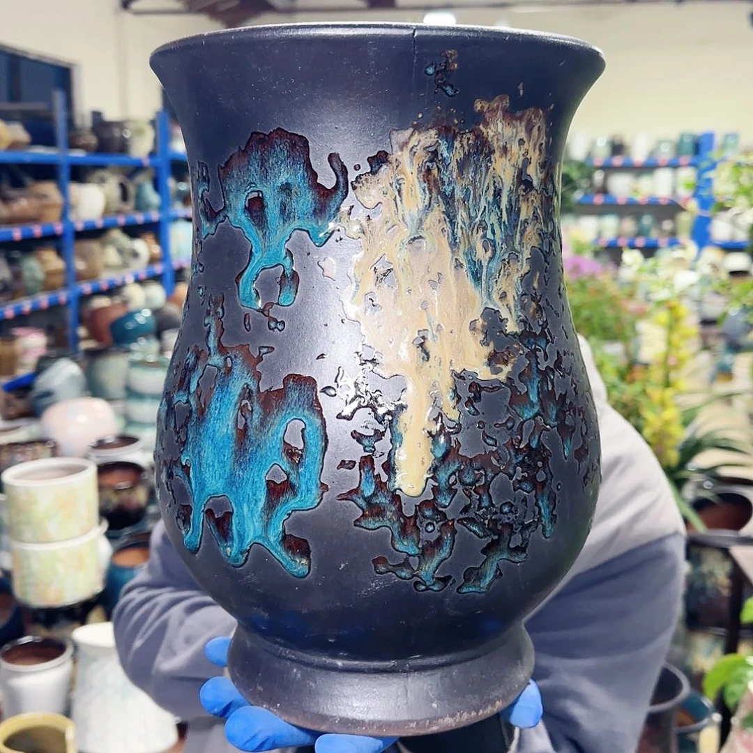 紫砂花盆高30口20