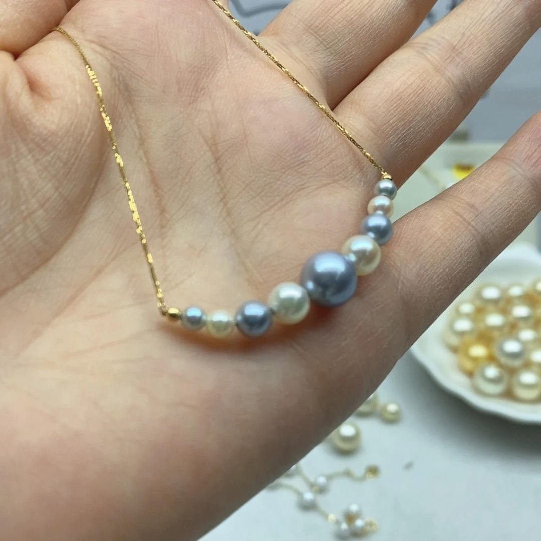 海水珍珠18K金镶嵌颈饰
