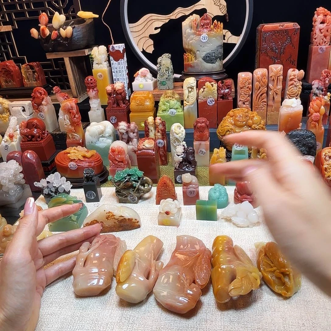 轮***回寿山石印石寿山石印章