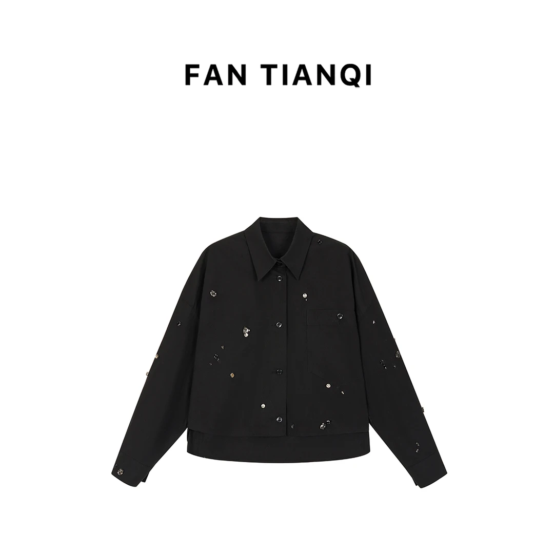 范天奇/FAN TIANQI【晨光】全棉手工订钻衬衫式外套FYSH51366