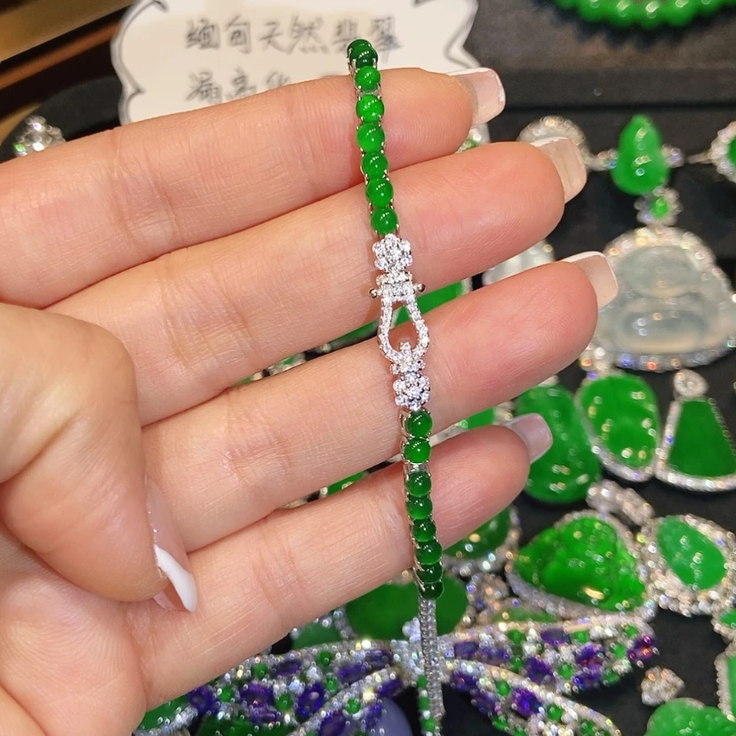 【闪购商品】未镶嵌翡翠手链天然翡翠