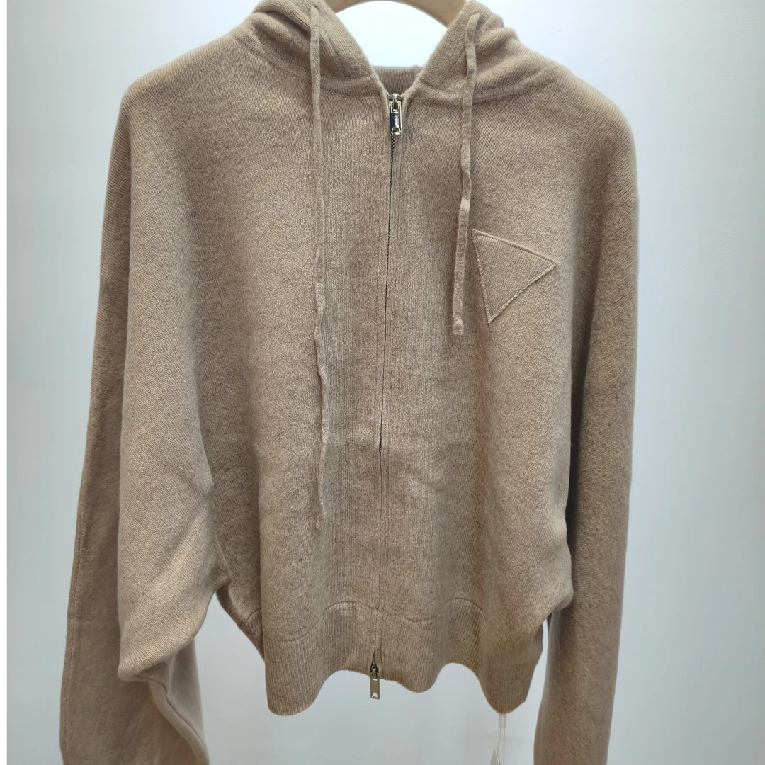 【绒起】秋冬新款连帽长袖双拉链针织开衫外套RQ09311