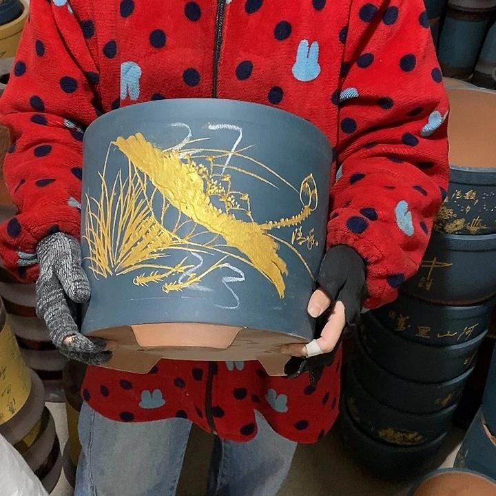 紫砂花盆紫砂花盆