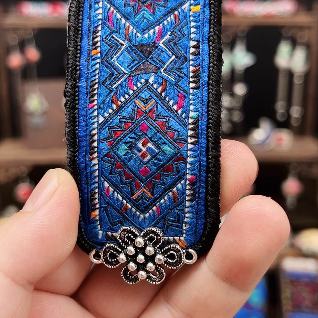 黄铜925银布艺手工