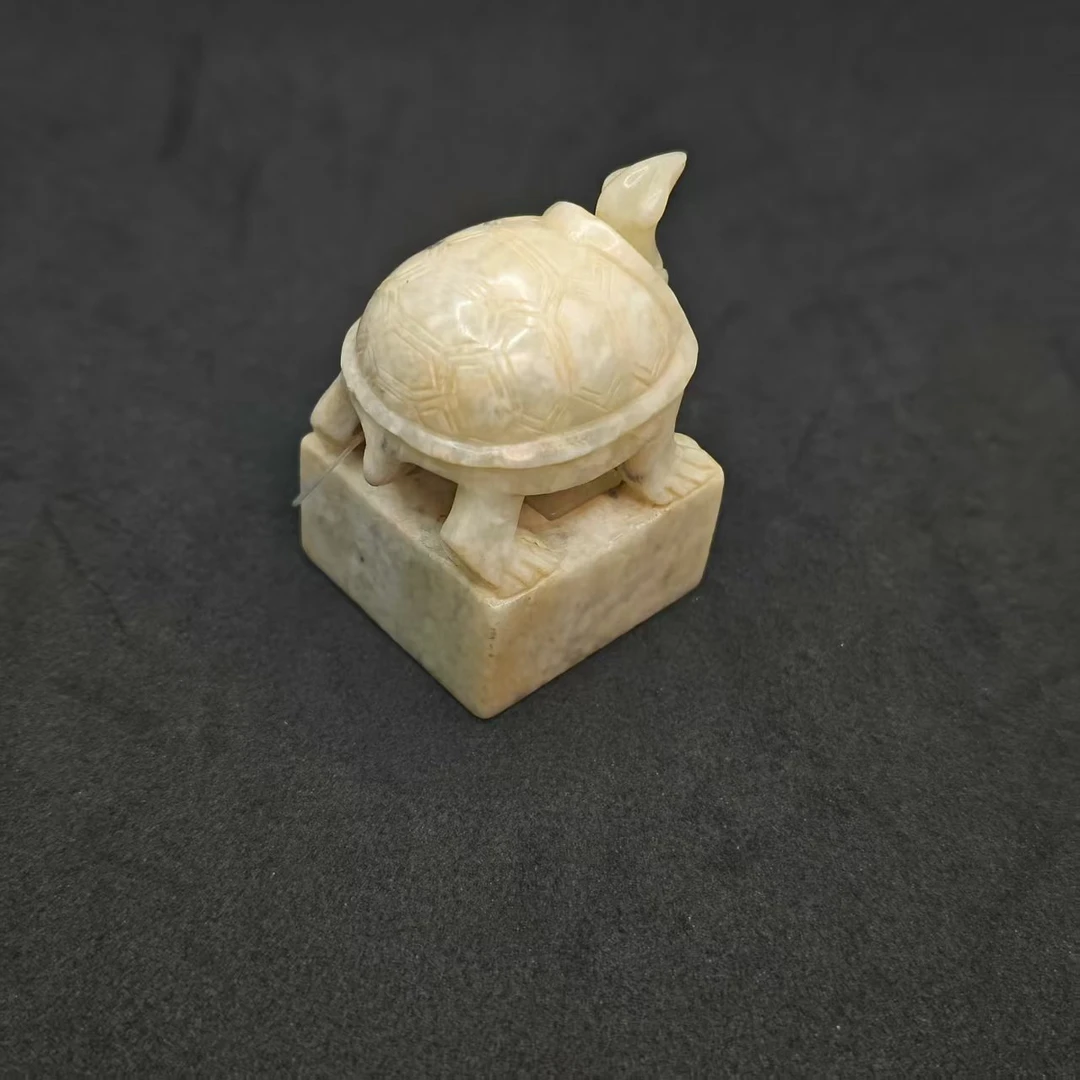 37A3   明   和田玉朱雀玄武印章
