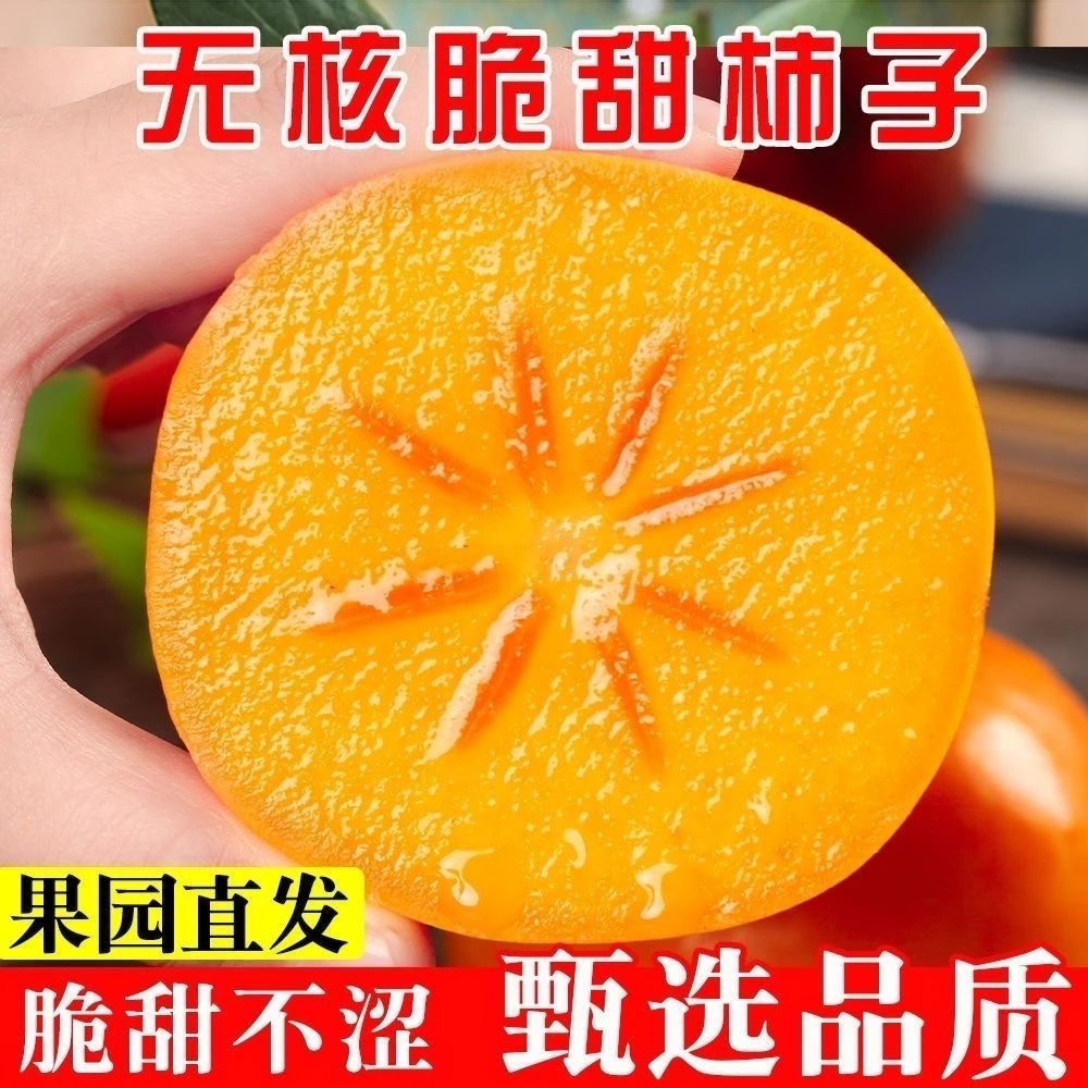 云南糖心巧克力脆柿新鲜大果孕妇水果应季整箱发