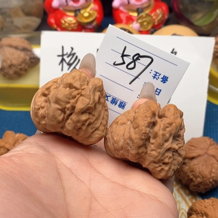 文玩核桃把件587号40蛤蟆头,练手对