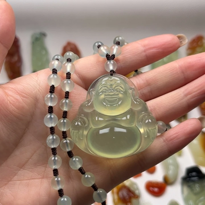 岫玉未镶嵌颈饰岫玉