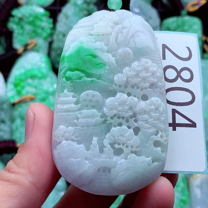 翡翠未镶嵌吊坠(不含链)