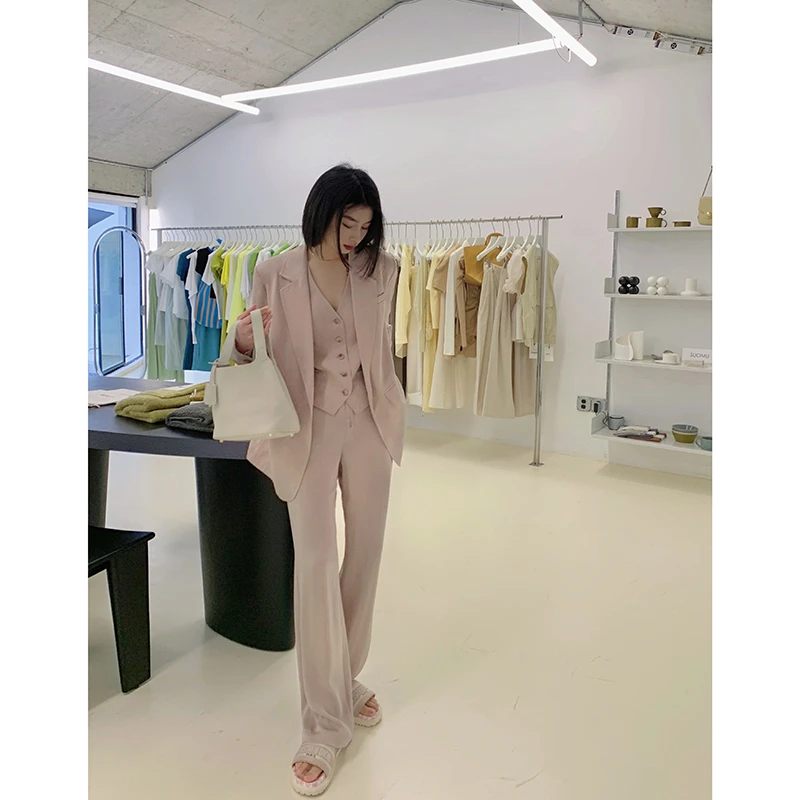 西装套装女夏款气质休闲时尚西服YD222022