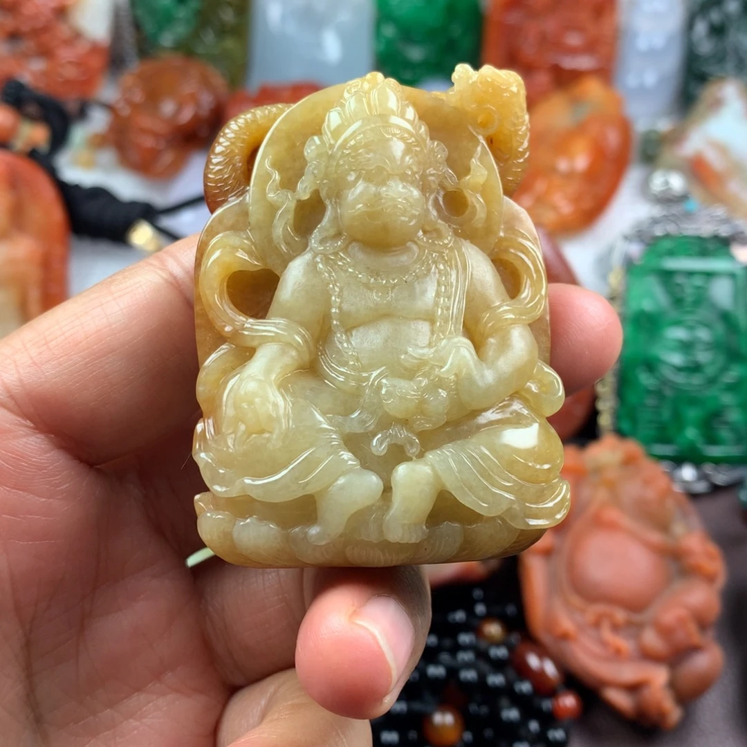 翡翠未镶嵌颈饰挂件