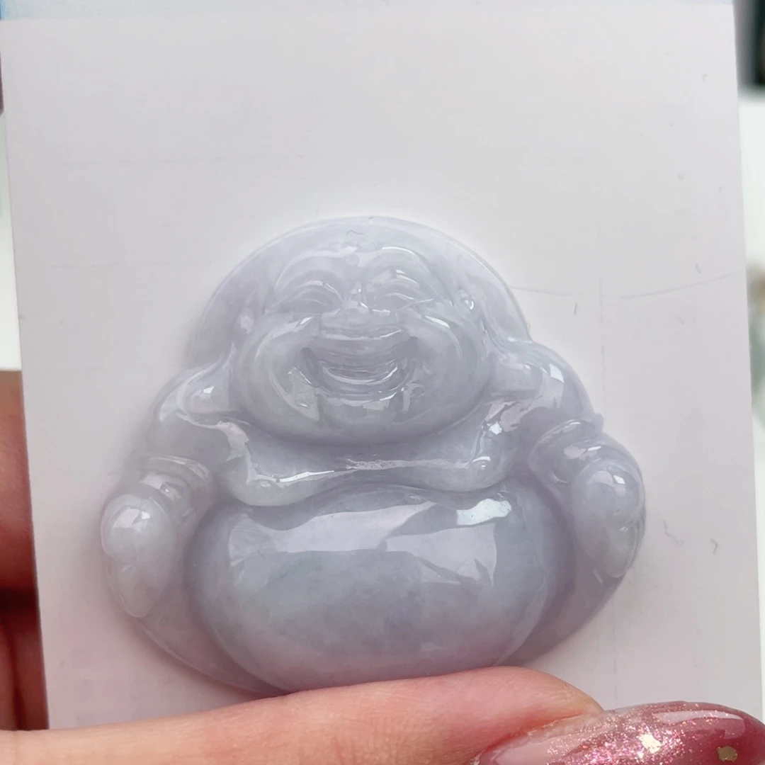 翡翠未镶嵌颈饰佛公