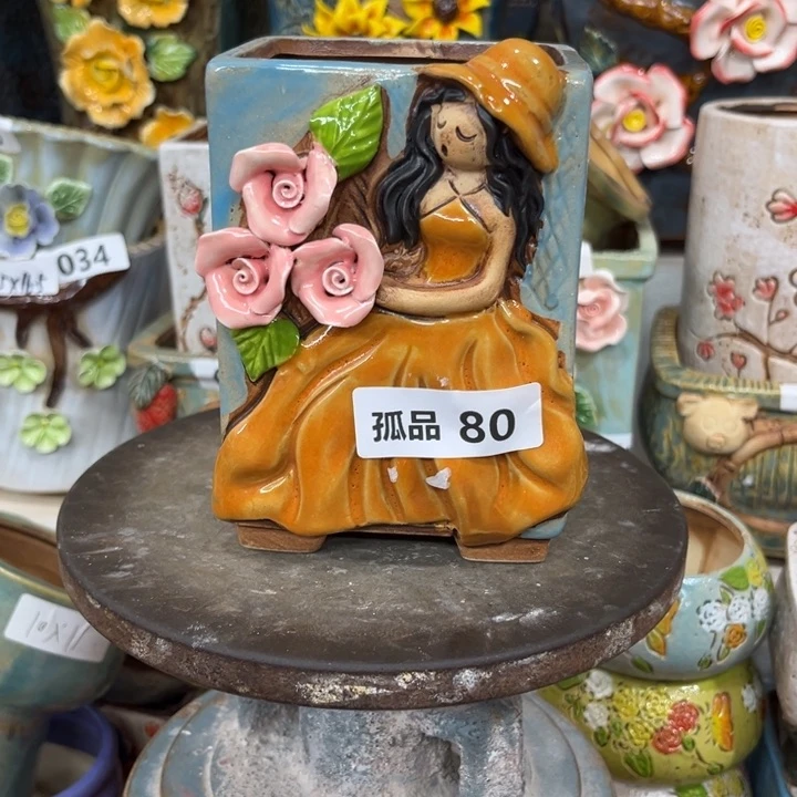 紫砂花盆粗陶材质多肉花盆